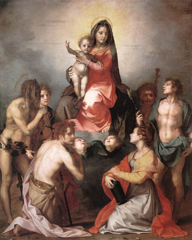 Andrea del Sarto Madonna in Glory and Saints china oil painting image